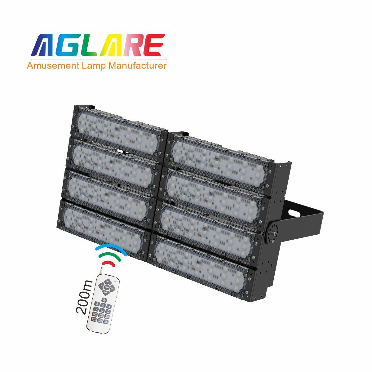 400WLED彩色投光灯泛光灯,变色户外射灯带？？？仄