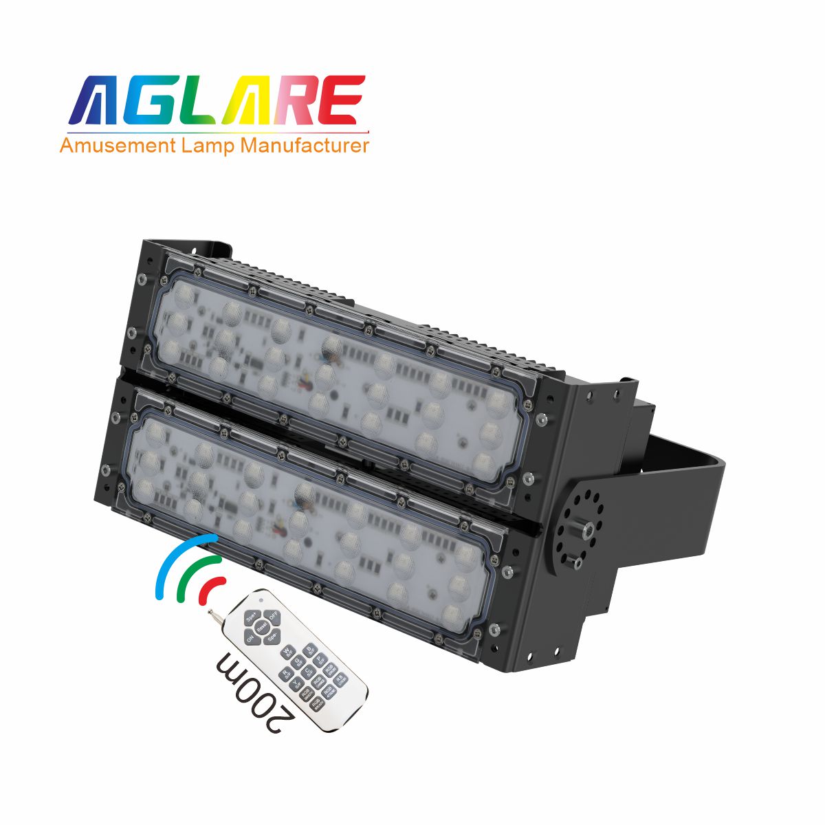 100W LED彩色泛光灯 RGB投光灯带？？？仄